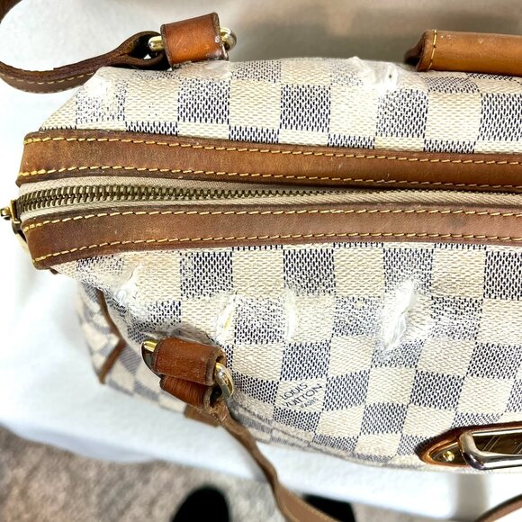SOLD - Authentic 2012 Louis Vuitton Damier Azur Stresa MM Shoulder Bag - READ - Picture 14 of 16